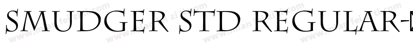 Smudger Std Regular字体转换